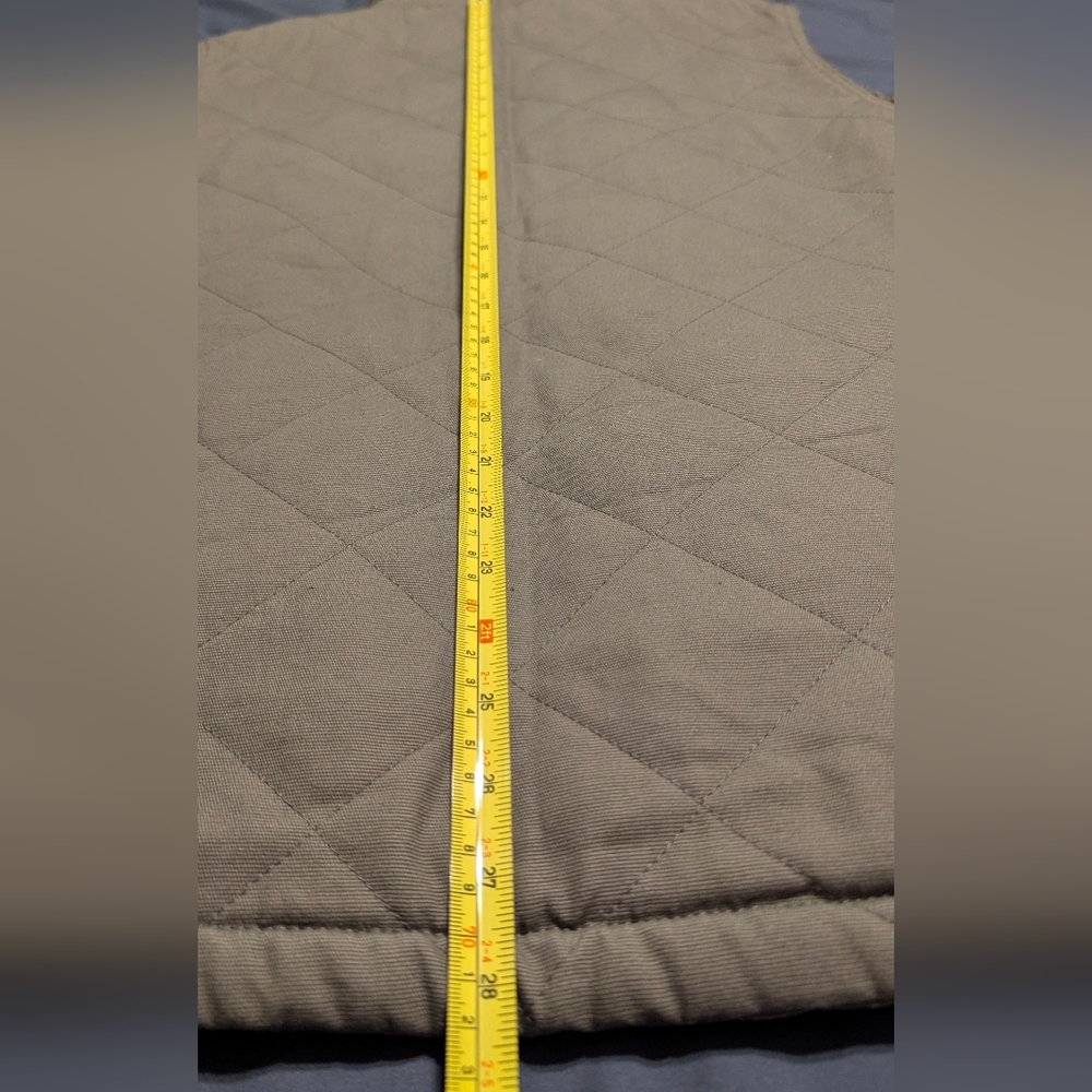 WOLVERINE Mens Zip Up Sherpa Lined Dark Greyish Khaki Colored Vest Size Large - Picture 12 of 12